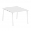 Metal System Переговорный стол (1 столешница) на А-образном м/к БА.ПРГ-1.1 Белый/Металл Белый 1000*1
