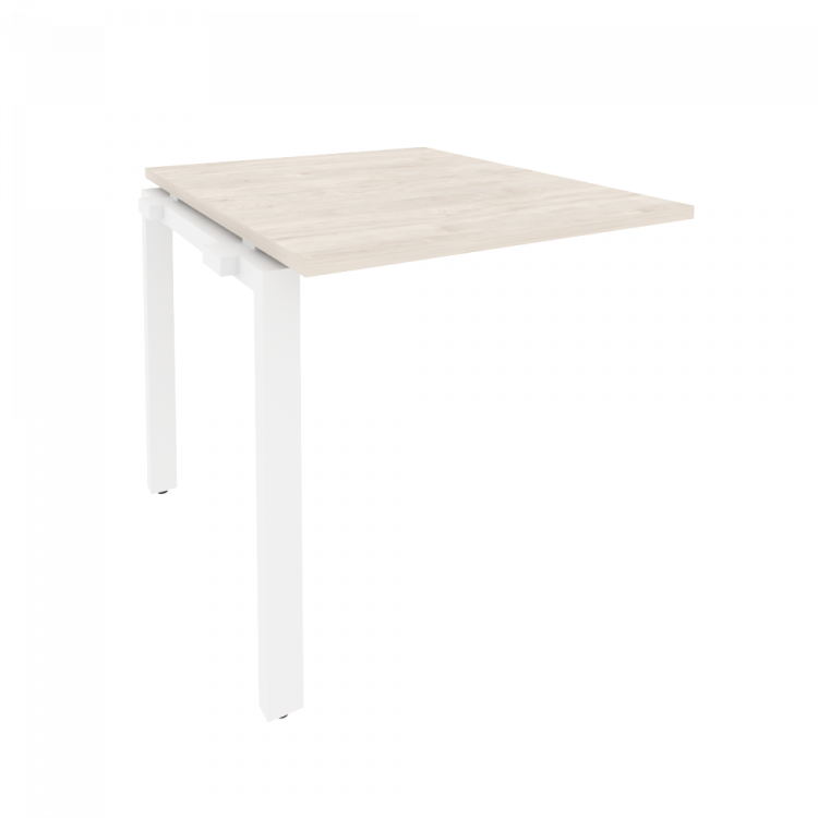 Onix Проходной наборный элемент переговорного стола O.MP-NPRG-0 Денвер Светлый/Металл Белый 780*980*