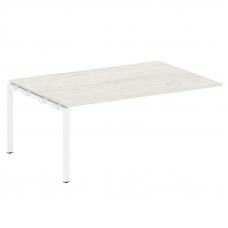 Metal System Проходной элемент перег. стола на П-образном м/к БП.ППРГ-5 Дуб Наварра/Металл Белый 180