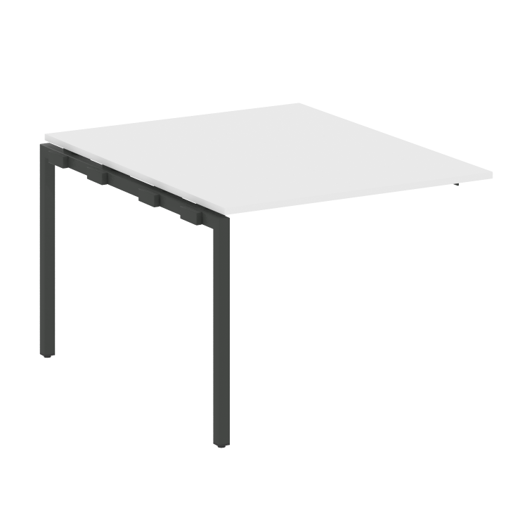 Metal System Quattro Проходной элемент перег. стола на П-образном м/к 40БП.ППРГ-1 Белый/Металл Антра