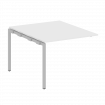 Metal System Quattro Проходной элемент перег. стола на П-образном м/к 40БП.ППРГ-1 Белый/Металл Серый