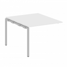 Metal System Quattro Проходной элемент перег. стола на П-образном м/к 40БП.ППРГ-1 Белый/Металл Серый