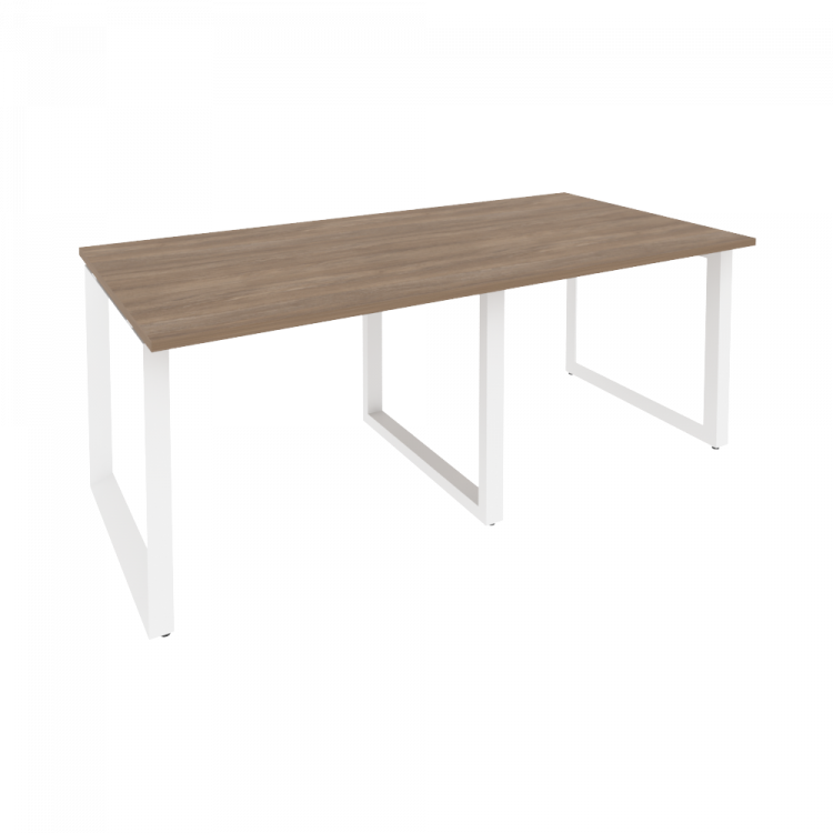 Onix Стол переговорный O.MO-PRG-2.1 Дуб Аризона/Металл Белый 1960*980*750
