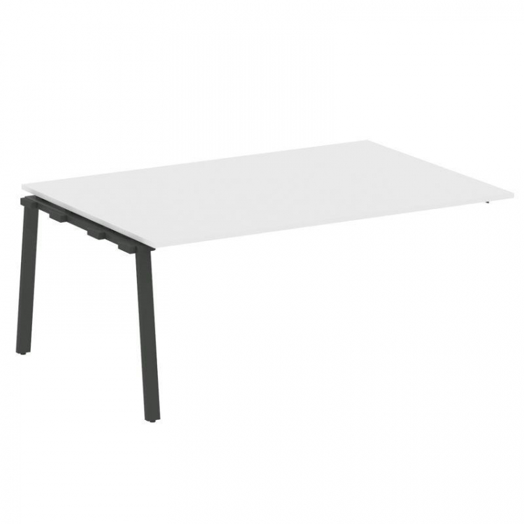 Metal System Проходной элемент перег. стола на А-образном м/к БА.ППРГ-5 Белый/Металл Антрацит 1800*1