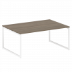 Metal System Quattro Перег. стол (1 столешница) на О-образном м/к 40БО.ПРГ-1.5 Вяз Благородный/Метал
