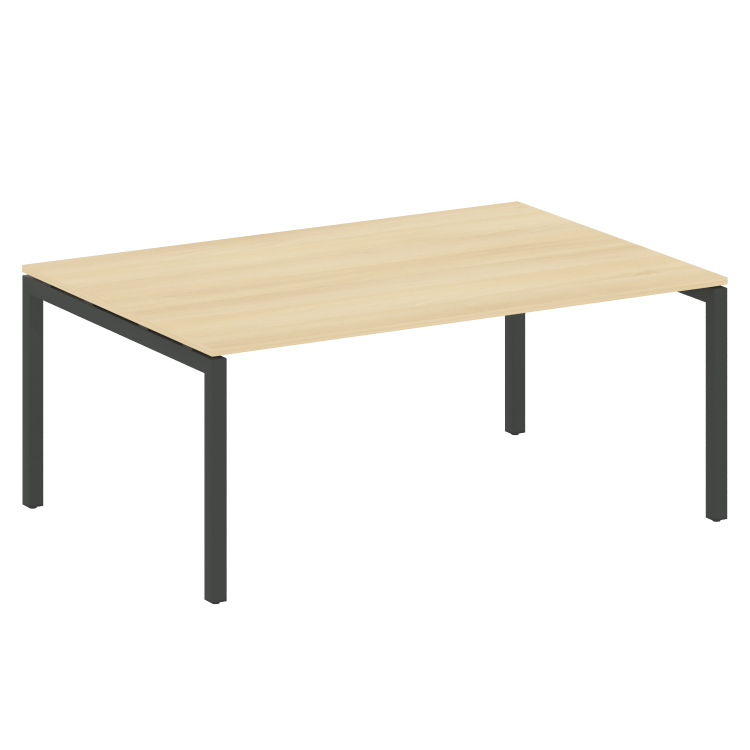 Metal System Quattro Переговорный стол (1 столешница) на П-образном м/к 50БП.ПРГ-1.5 Акация Лорка/Ме