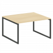 Metal System Quattro Перег. стол (1 столешница) на О-образном м/к 40БО.ПРГ-1.3 Акация Лорка/Металл А