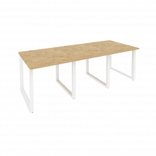 Onix Стол переговорный O.MO-PRG-3.0 Тиквуд Светлый/Металл Белый 2340*980*750