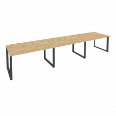 Onix Стол переговорный O.MO-PRG-3.3 Тиквуд Светлый/Металл Антрацит 4140*980*750