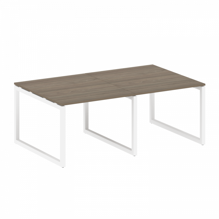 Метал Систем Куатро Переговорный стол (2 столешницы) на О-образном м/к 50БО.ПРГ-2.1 Вяз Благородный/