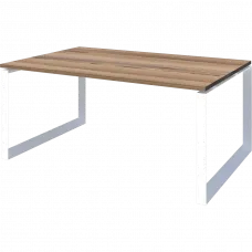 Стол переговорный на металлокаркасе НТМП.О.140.11 Дуб сафари/Белый 1400x1100x750 Аргентум-МП