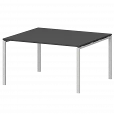 Стол переговорный на металлокаркасе СМСП-П-18.123.Пр25 Графит/Белый 1800x1236x750 Смарт