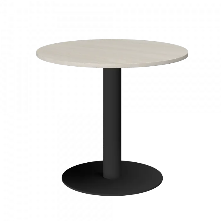 Стол круглый АМ-Д90 Ясень шимо/Антрацит 900x900x760 Арго-М