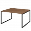 Стол переговорный на металлокаркасе АМП.О-002.123 Орех/Антрацит 1200x1236x760 Арго-М