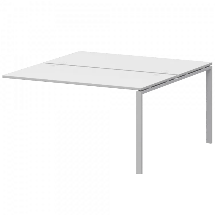 Модуль двойной на 2 рабочих места АМБЭ-005 Белый/Белый 1800x1496x760 Арго-М