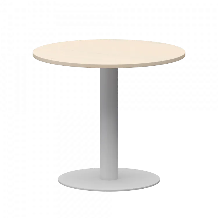 Стол круглый АМ-Д90 Бук/Белый 900x900x760 Арго-М