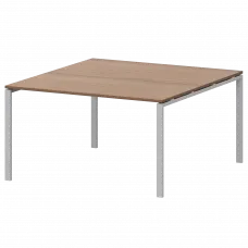 Стол переговорный на металлокаркасе АМП-003.123 Орех/Белый 1400x1236x760 Арго-М