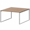 Стол переговорный на металлокаркасе АМП.О-005.123 Орех/Белый 1800x1236x760 Арго-М