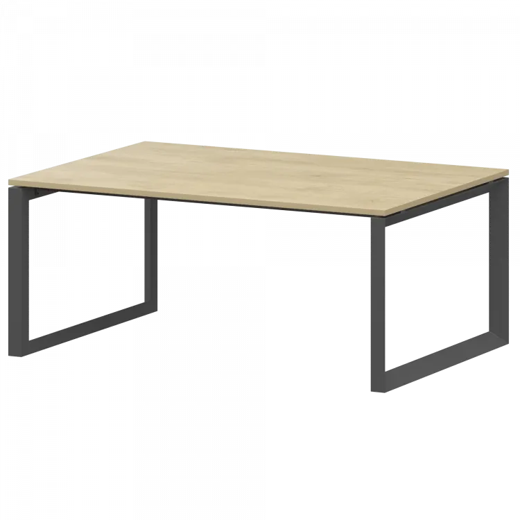 Стол переговорный на металлокаркасе НТМП.О.160.11 Баттл Рок/Антрацит 1600x1100x750 Аргентум-МП