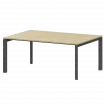 Стол переговорный на металлокаркасе НТМП.П.160.11 Баттл Рок/Антрацит 1600x1100x750 Аргентум-МП