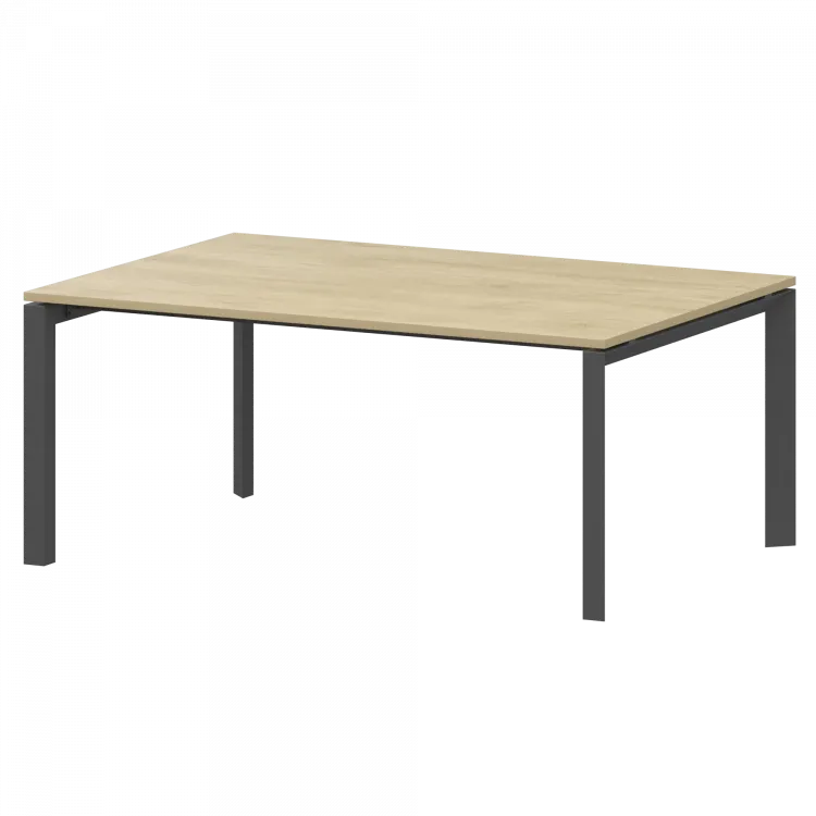 Стол переговорный на металлокаркасе НТМП.П.160.11 Баттл Рок/Антрацит 1600x1100x750 Аргентум-МП