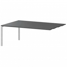Модуль стола переговорного АМЭ-005.123 Антрацит/Белый 1800x1236x760 Арго-М