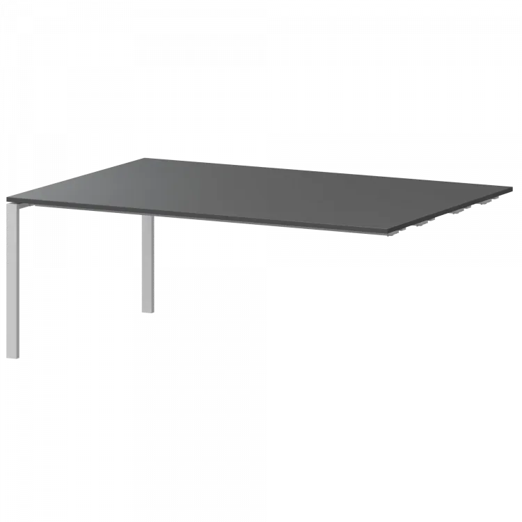 Модуль стола переговорного АМЭ-005.123 Антрацит/Белый 1800x1236x760 Арго-М