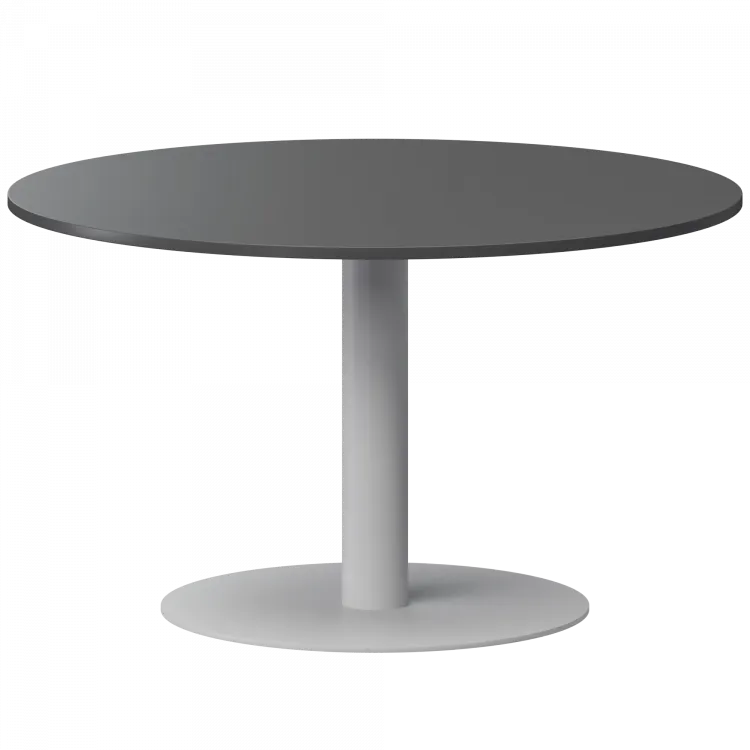 Стол круглый АМ-ДУ120 Антрацит/Белый 1200x1200x760 Арго-М