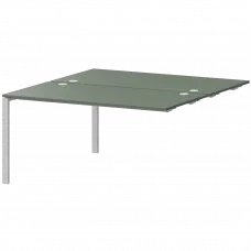 Модуль двойной на 2 рабочих места АМБЭ-002 Тайга/Белый 1200x1496x760 Арго-М