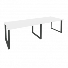 Onix Стол переговорный O.MO-PRG-2.3 Белый Бриллиант/Металл Антрацит 2760*980*750