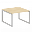 Metal System Quattro Переговорный стол (1 столешница) на О-образном м/к 50БО.ПРГ-1.2 Акация Лорка/Ме