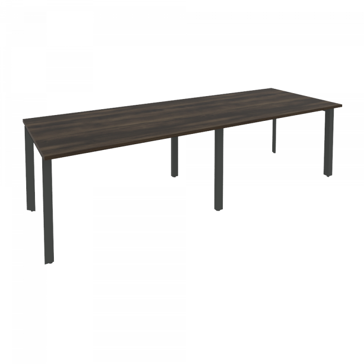 Onix Стол переговорный O.MP-PRG-2.3 Дуб Мали/Металл Антрацит 2760*980*750