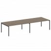 Metal System Quattro Переговорный стол (2 столешницы) на П-образном м/к 40БП.ПРГ-2.5 Вяз Благородный