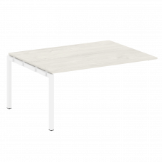 Metal System Quattro Проходной элемент перег. стола на П-образном м/к 50БП.ППРГ-4 Дуб Наварра/Металл