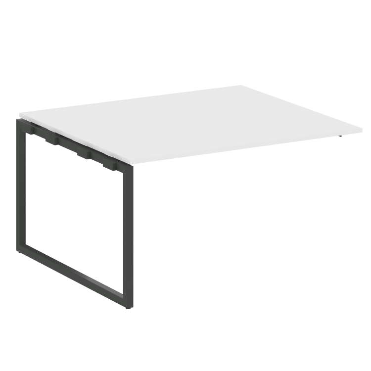 Metal System Quattro Проходной элемент перег. стола на О-образном м/к 40БО.ППРГ-3 Белый/Металл Антра