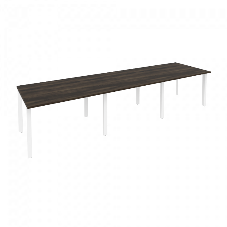 Onix Стол переговорный O.MP-PRG-3.2 Дуб Мали/Металл Белый 3540*980*750