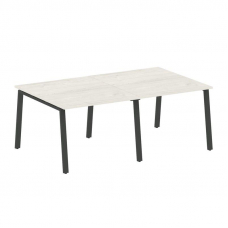 Metal System Переговорный стол (2 столешницы) на А-образном м/к БА.ПРГ-2.1 Дуб Наварра/Металл Антрац