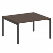 Metal System Quattro Переговорный стол (1 столешница) на П-образном м/к 50БП.ПРГ-1.3 Венге Цаво/Мета