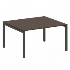 Metal System Quattro Переговорный стол (1 столешница) на П-образном м/к 50БП.ПРГ-1.3 Венге Цаво/Мета