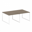 Metal System Quattro Перег. стол (2 столешницы) на О-образном м/к 40БО.ПРГ-2.1 Вяз Благородный/Метал
