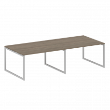 Metal System Quattro Перег. стол (2 столешницы) на О-образном м/к 40БО.ПРГ-2.3 Вяз Благородный/Метал