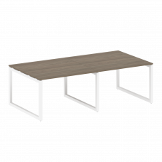 Metal System Quattro Переговорный стол (2 столешницы) на О-образном м/к 50БО.ПРГ-2.2 Вяз Благородный