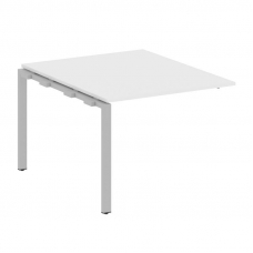 Metal System Проходной элемент перег. стола на П-образном м/к БП.ППРГ-1 Белый/Металл Серый 1000*1235