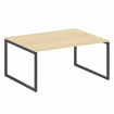 Metal System Quattro Перег. стол (1 столешница) на О-образном м/к 40БО.ПРГ-1.4 Акация Лорка/Металл А