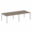 Metal System Quattro Переговорный стол (2 столешницы) на П-образном м/к 50БП.ПРГ-2.3 Вяз Благородный