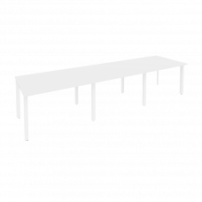 Onix Стол переговорный O.MP-PRG-3.2 Белый Бриллиант/Металл Белый 3540*980*750