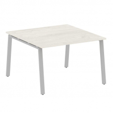 Metal System Переговорный стол (1 столешница) на А-образном м/к БА.ПРГ-1.2 Дуб Наварра/Металл Серый