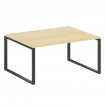 Metal System Переговорный стол (1 столешница) на О-образном м/к БО.ПРГ-1.4 Акация Лорка/Металл Антра