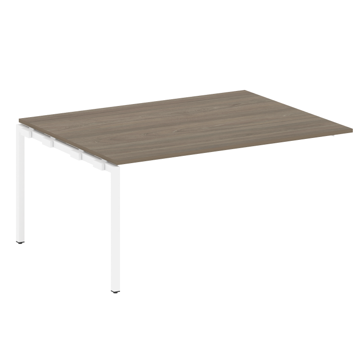 Metal System Quattro Проходной элемент перег. стола на П-образном м/к 40БП.ППРГ-4 Вяз Благородный/Ме