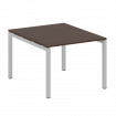 Metal System Quattro Переговорный стол (1 столешница) на П-образном м/к 50БП.ПРГ-1.1 Венге Цаво/Мета